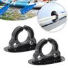 2Pcs Rubber Paddle Storage Holder Boat Paddle Holder Clips Oar Keeper for Kayaks Canoes Rowing Boats Inflatable Boat