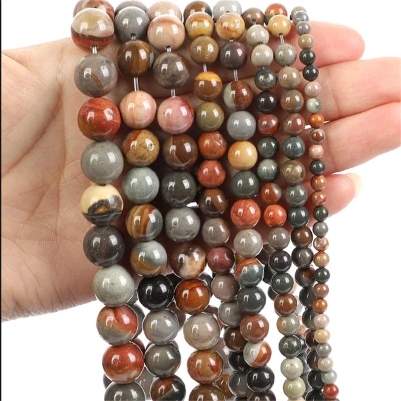 30pcs Natural Stone Beads Tiger Eye Agate Turquoise Rose Quartz Lapis Jade Opal Round Loose Beads for Jewelry Making DIY Bracelet 6mm