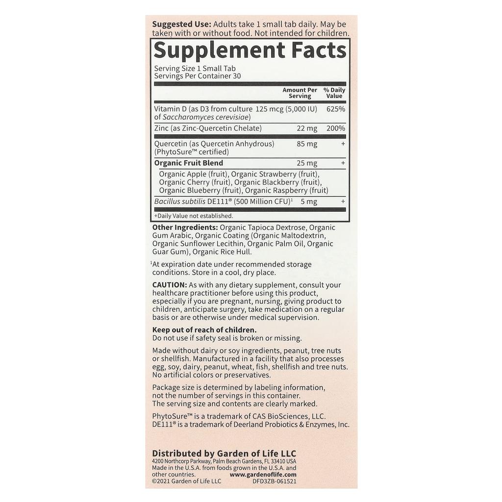 Разработано врачом, Витамин D3 и Цинк, 30 мини-таблеток