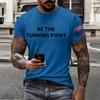 Men's Printed Short Sleeve T-Shirt Men's Loose Casual Short Sleeve Top