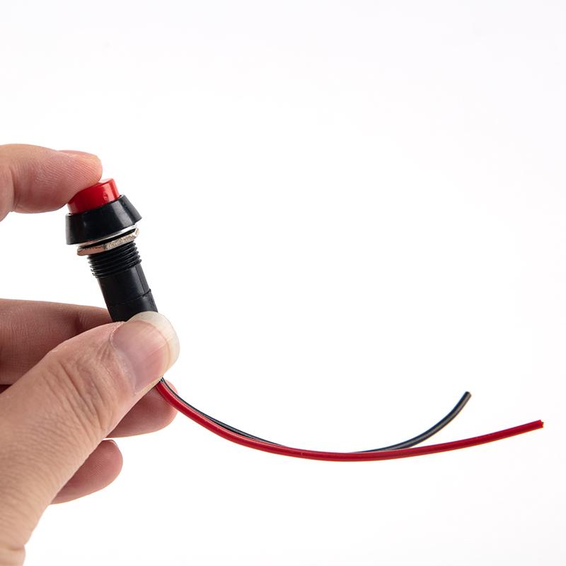 Автомобильный модифицированный звуковой переключатель Модифицированная маленькая кнопка переключателя Красная зеленая кнопка переключателя