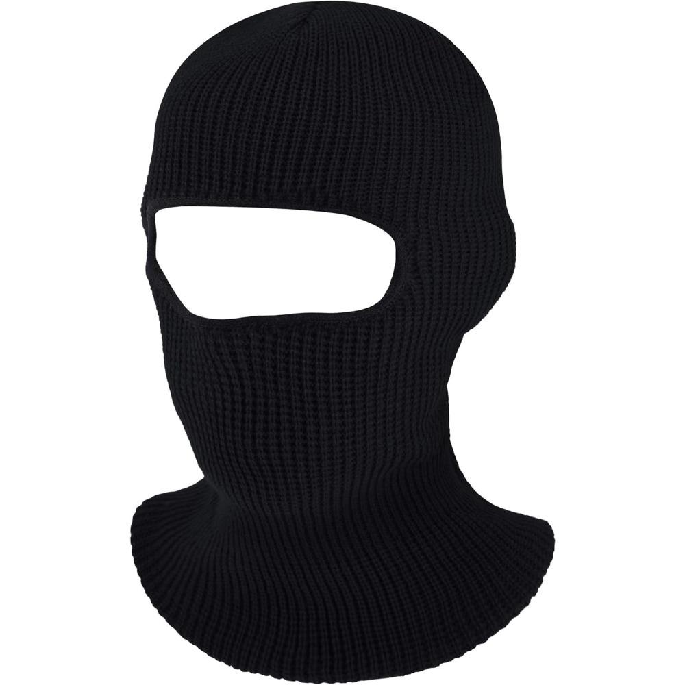 3-Hole Knitted Full Face Cover Ski Mask, Adult Winter Balaclava Warm Knit Full Face Mask for Outdoor Sports