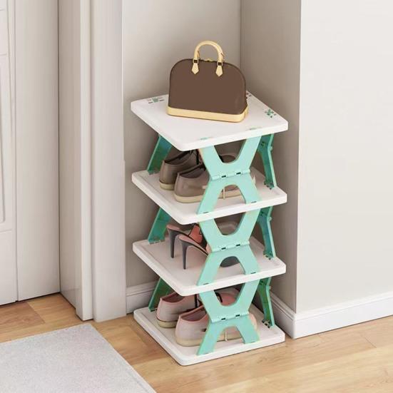 Органайзер для обуви с пыленепроницаемыми отсеками, складная конструкция, большая вместимость, портативная складная стойка для хранения обуви