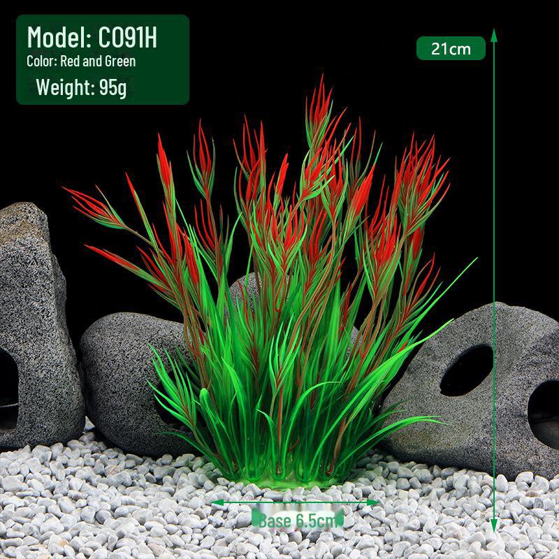 Fish Tank Décor: Plastic Simulation Aquarium Plants, Mid-View CO Series