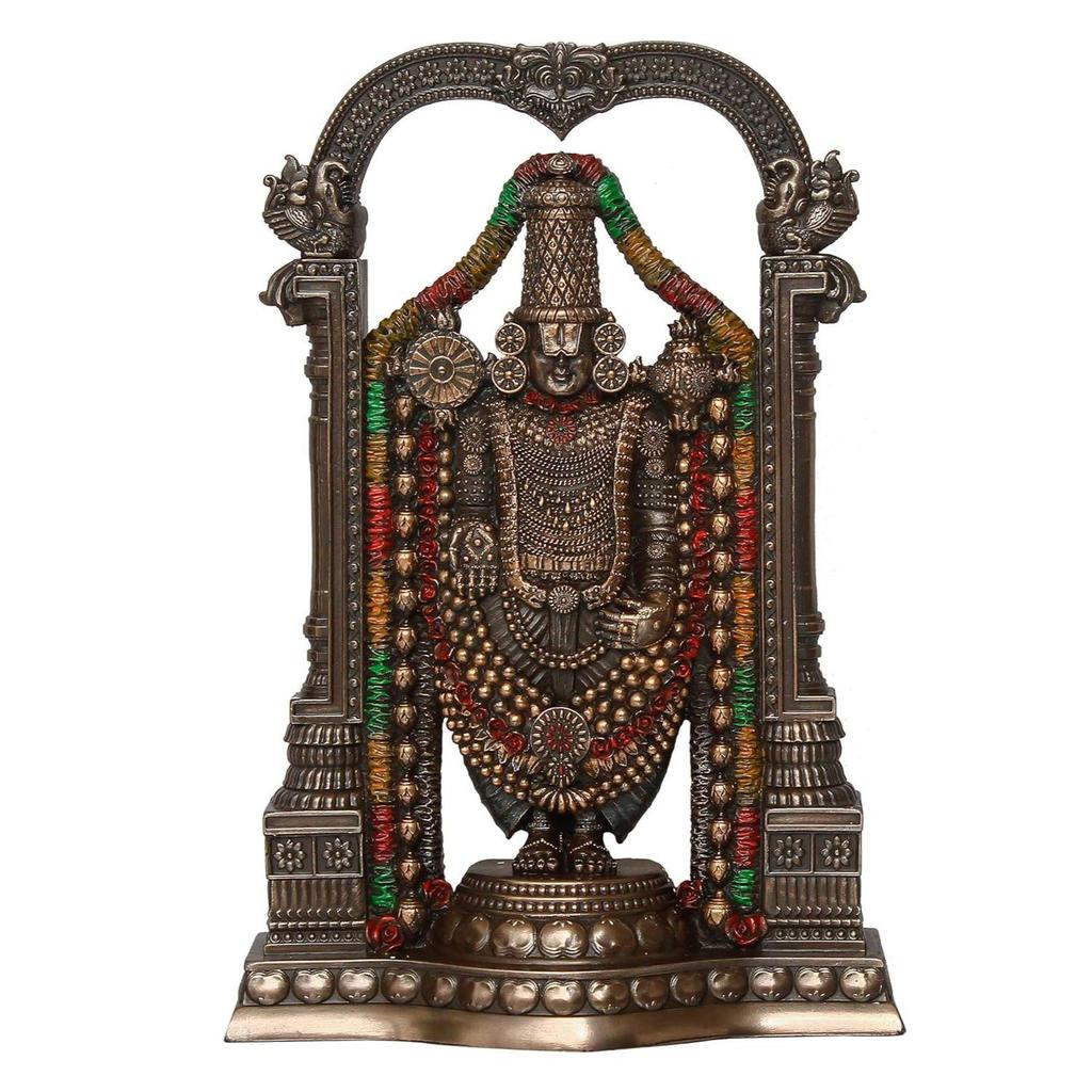NEW Tirupati Balaji Cold Cast Bronze Resin Decorative Figurine