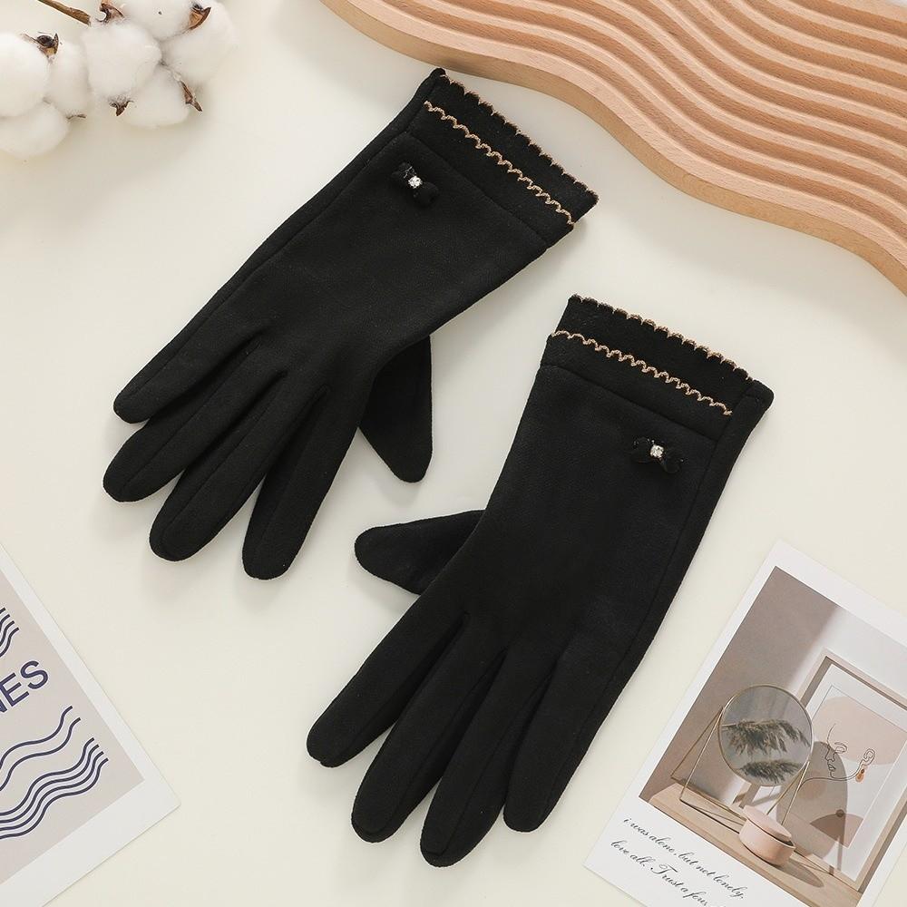 Warm Touch Screen Gloves Touchable Screen Driving Mittens New Full Finger Gloves Women