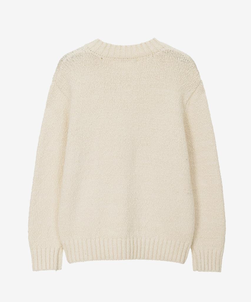 MINDBRIDGE [Hoite] Slub Yarn V-Neck Oversized Knit - 2 Colors