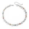 Neck Jewelry Colorful Rhinestone Choker Beads String Imitation Pearl Clavicle Chain  Party