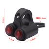 Motorcycle Headlight Handlebar Spotlight Double Flash Switch for 7/8'' 22mm Handlebar Modified Waterproof with Indicator Light Aluminum Alloy