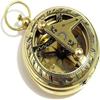 Brass Push Button Sundial Compass - Nautical Pocket Compass, 6.35 Cm