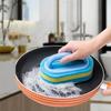 Щетка для чистки с ручкой, кухонная губка, утолщающая губка для чистки плитки в ванной, бытовые инструменты для удаления пятен, чистые инструменты