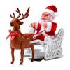 Christmas Toy, Santa And Deer Christmas Electric Car Toy With Music Reindeer, Gift