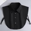 Coffee Plaid Fake Collar Versatile Universal Fake Collar Autumn Shirt Decorative Collar Sweater Fake Collar