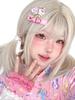 Limakara Full Cute Lolita Small With Net Wig, Полудлинный, Прямой, Градиентный, Длинный, Средний, Парик, Парик, Косплей, Гладкий, Плоский, Женщины, Лицо, Натуральный,
