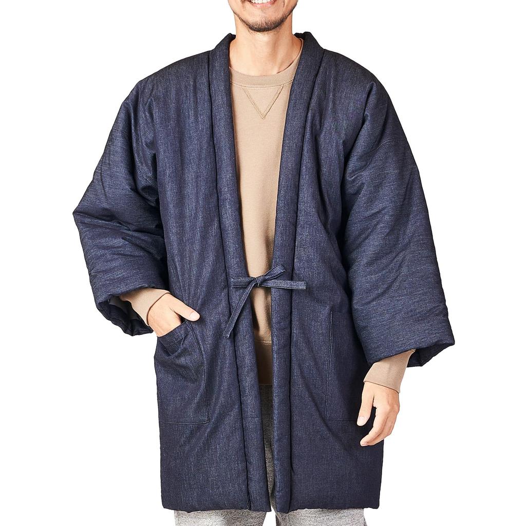 Watanosato Made In Japan Okayama Denim Hanten Size Fits for Men (Watano Sato) Cotton-Filled (One All)