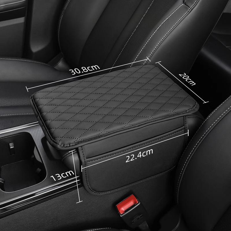 Armrest Box Heightening Pad Car With Side Storage Bag Car Armrest Box Pad With Storage Bag Car Interior Accessories Universal In All Season