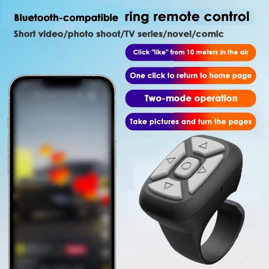 45mAh Remote Control Ring Dual-mode Operation Creative Multifunctional APP Wireless Novel Page Turner