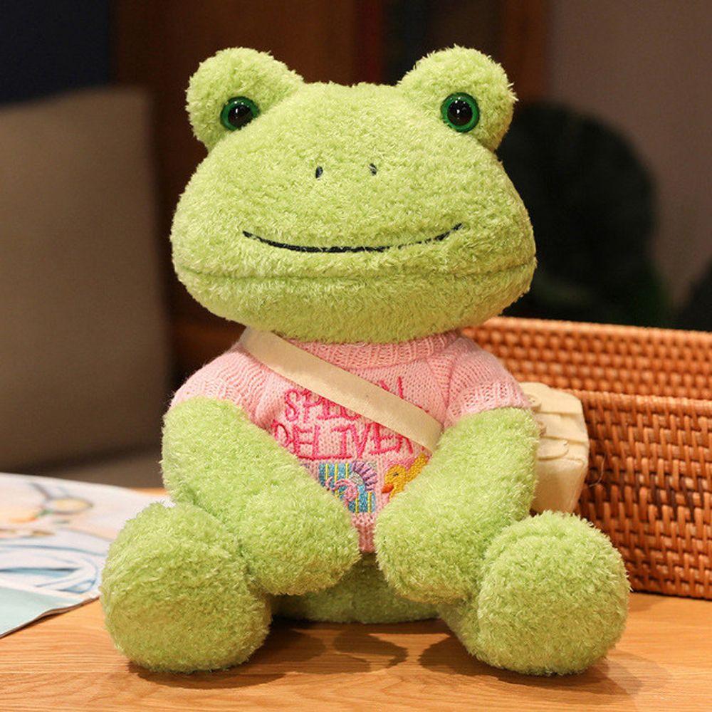 Soft Toy Cartoon Doll Stuffed Animals Sweater Frog Doll Frog Stuffed Toy Dressing Frog Plush Toy