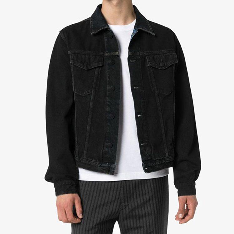 Джинсовая куртка OFF WHITE со трафаретными стрелками OMYE054E20DEN0031049