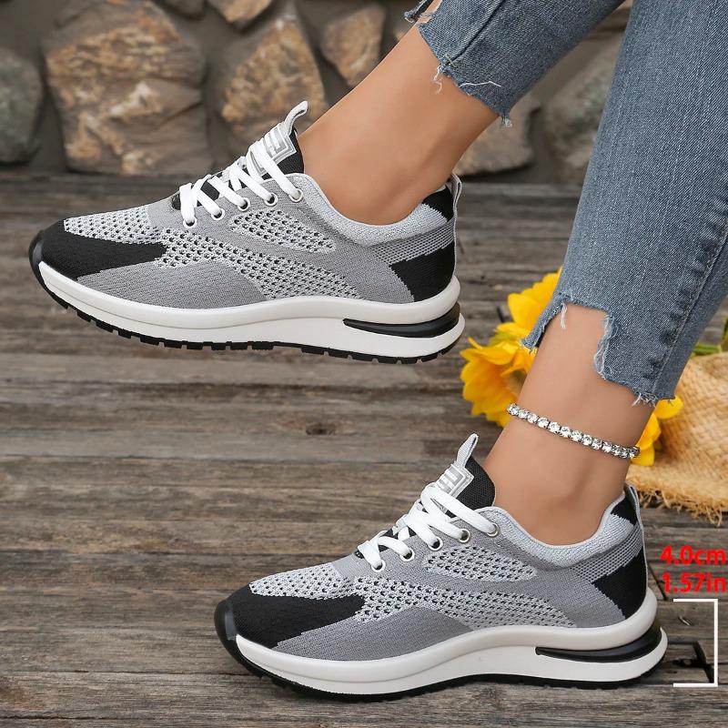 Women'S Casual Lightweight Sneakers Spring Autumn Fashion Mesh Breathable Versatile Running Shoes Round Toe Walking Shoes
