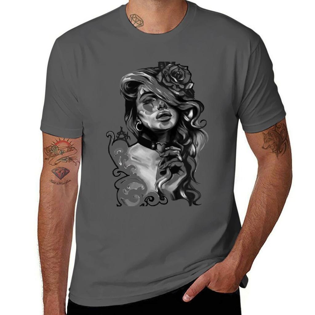Chicano Girl T-Shirt Plus Size Basic Cotton T-Shirt