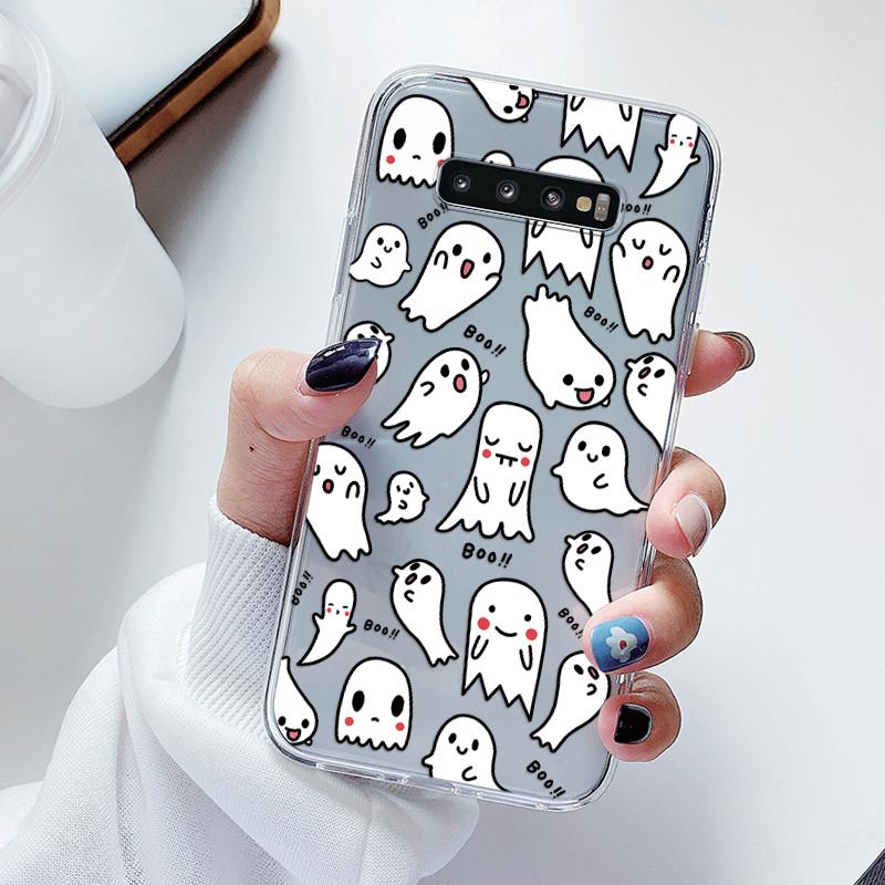 For Samsung Galaxy S10 S10E S 10 Plus Phone Case Cartoon Back Cover Transparent Soft Silicone Flower Funda For Samsung S10+ Cute