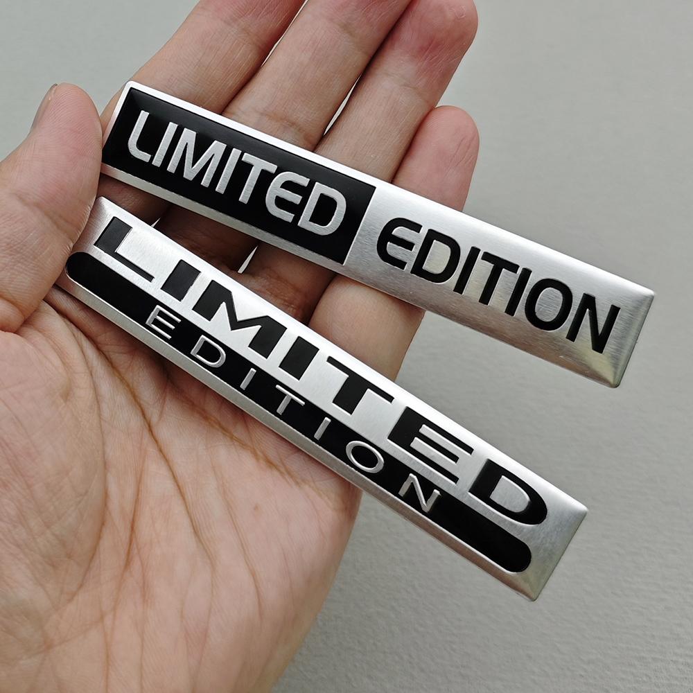 2 шт. Металл Алюминий LIMITED EDITION Логотип Эмблема 3D Хром Серебристый Черный Красный Наклейка на Автомобиль Крыло Багажник Значок Наклейка Аксессуары для Автомобиля