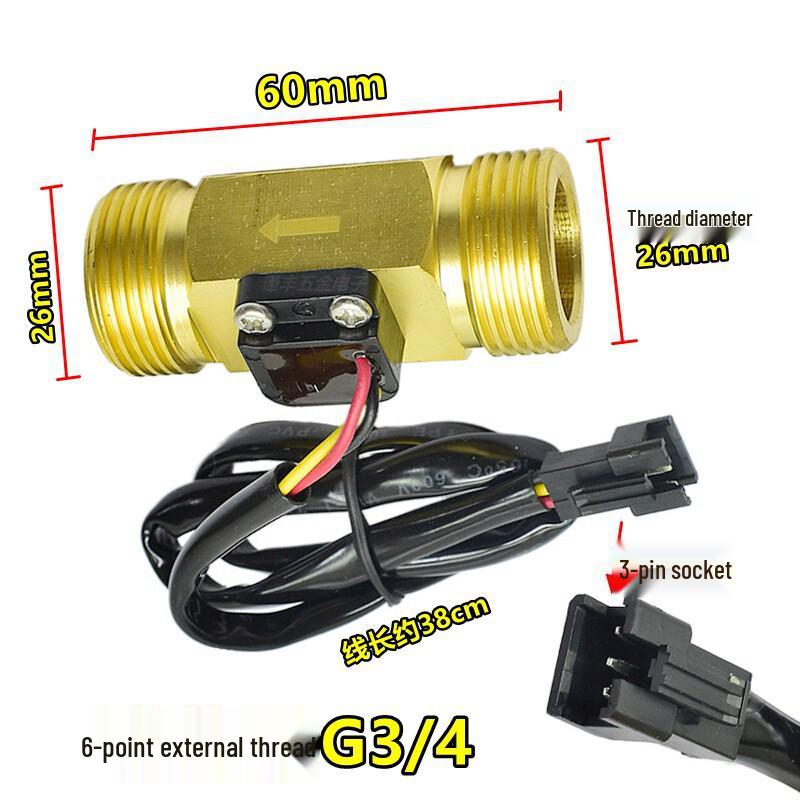All-Copper DN15 Water Heater Flow Meter Sensor