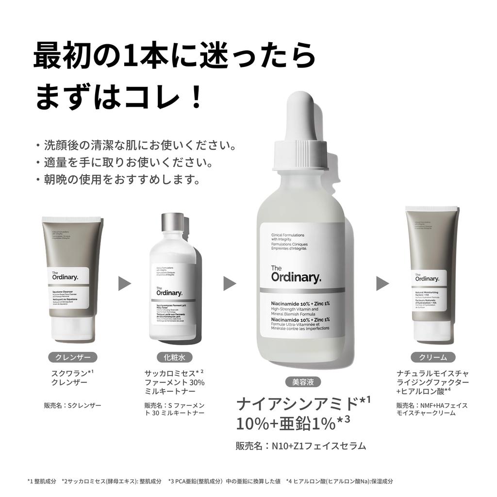 Cosmetics Award The Ordinary Face 30mL Serum Pore Sensitive Clear Mini Mini Bottle [Best Winner] Niacinamide1 10% + Zinc2 (N10+Z1 Serum) Skincare,