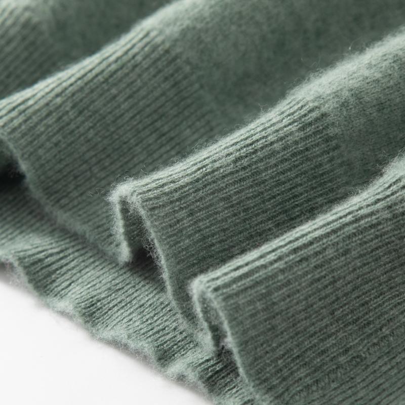 Men's Round Neck Sweater Qinghe Cashmere 100% Cashmere Men's Autumn and Winter Cashmere Soft and Warm