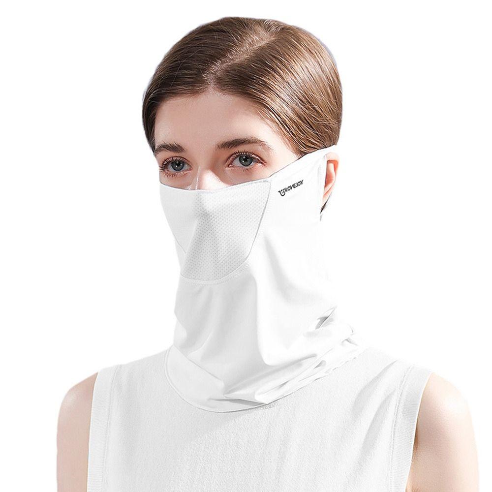 Велосипедный головной убор Головной убор для лица Шея Гетры из ледяного шелка Солнцезащитная маска Повязка на голову Шарф Покрытие для лица Шарф