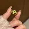 Легкие роскошные винтажные инкрустированные изумрудные кольца для женщин, креативное кольцо в дворцовом стиле, шикарный дизайн, свадебные украшения