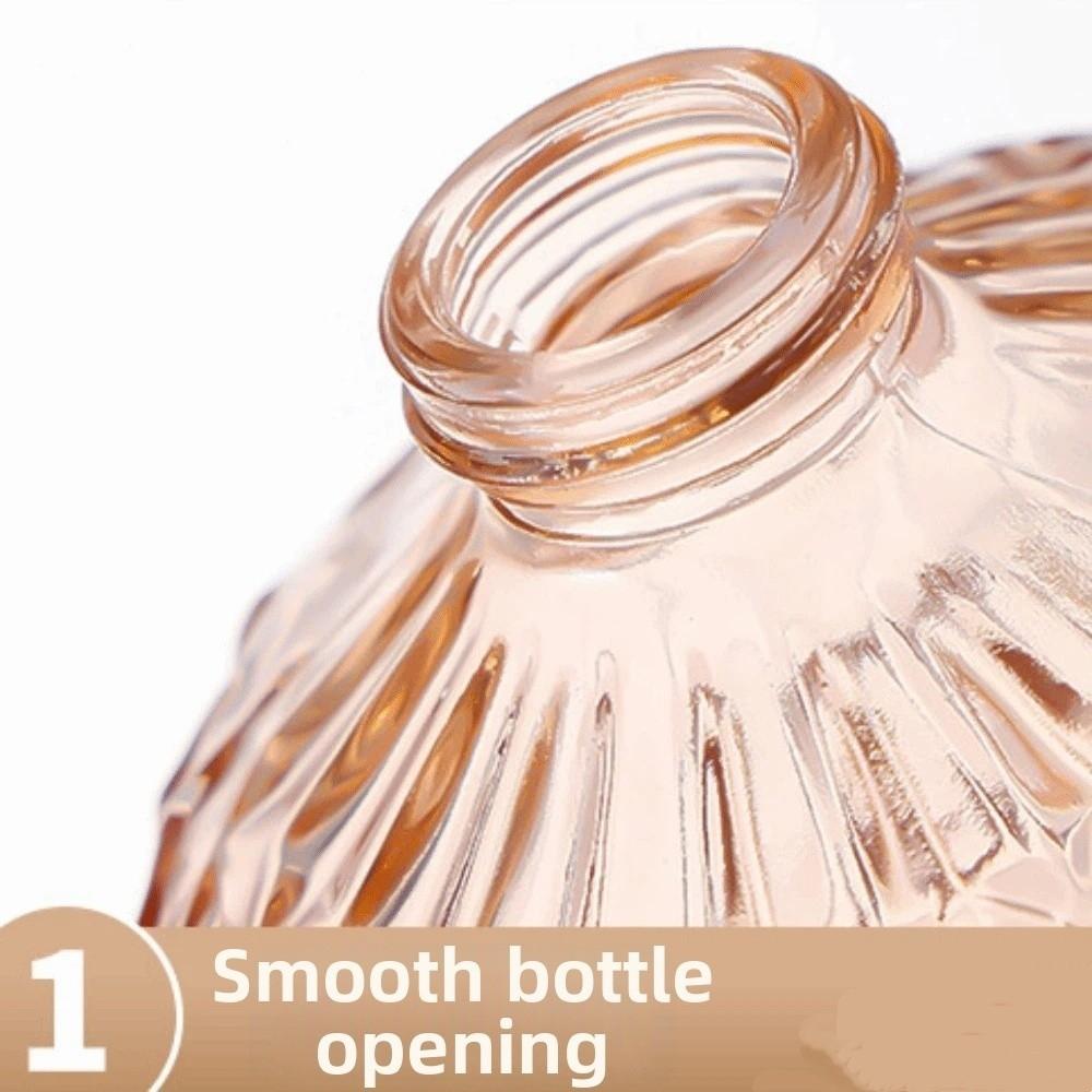 Textured Glass Hand Soap Dispenser Press Hand Sanitizer Bottle Liquid Storage Home Use