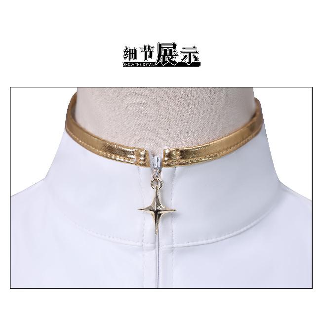 K-POP: Костюм для косплея Охотников на демонов Зои Белая версия Аниме 2D Наряд Одежда для ролевых игр для женщин