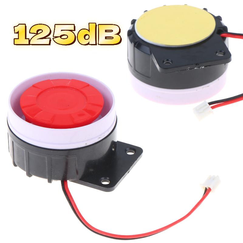 5-30V Mini Buzzer Alarm Horn 125dB High Decibel Police Siren for Car Home Shop Anti-Theft Security Alert