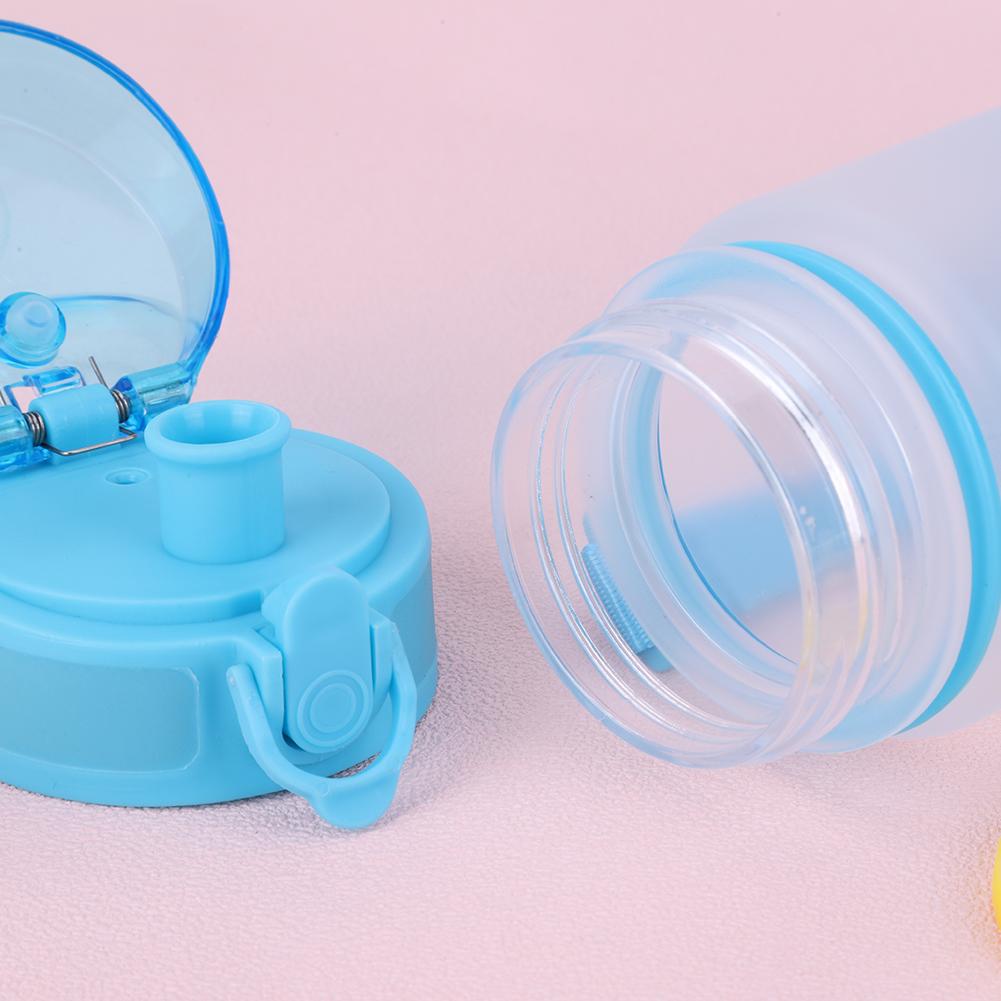 500 мл Спортивная бутылка для воды Матовая Прогрессивный цвет Чашка для питья с ручкой Градиент для спортзала, занятий спортом на открытом воздухе, кемпинга