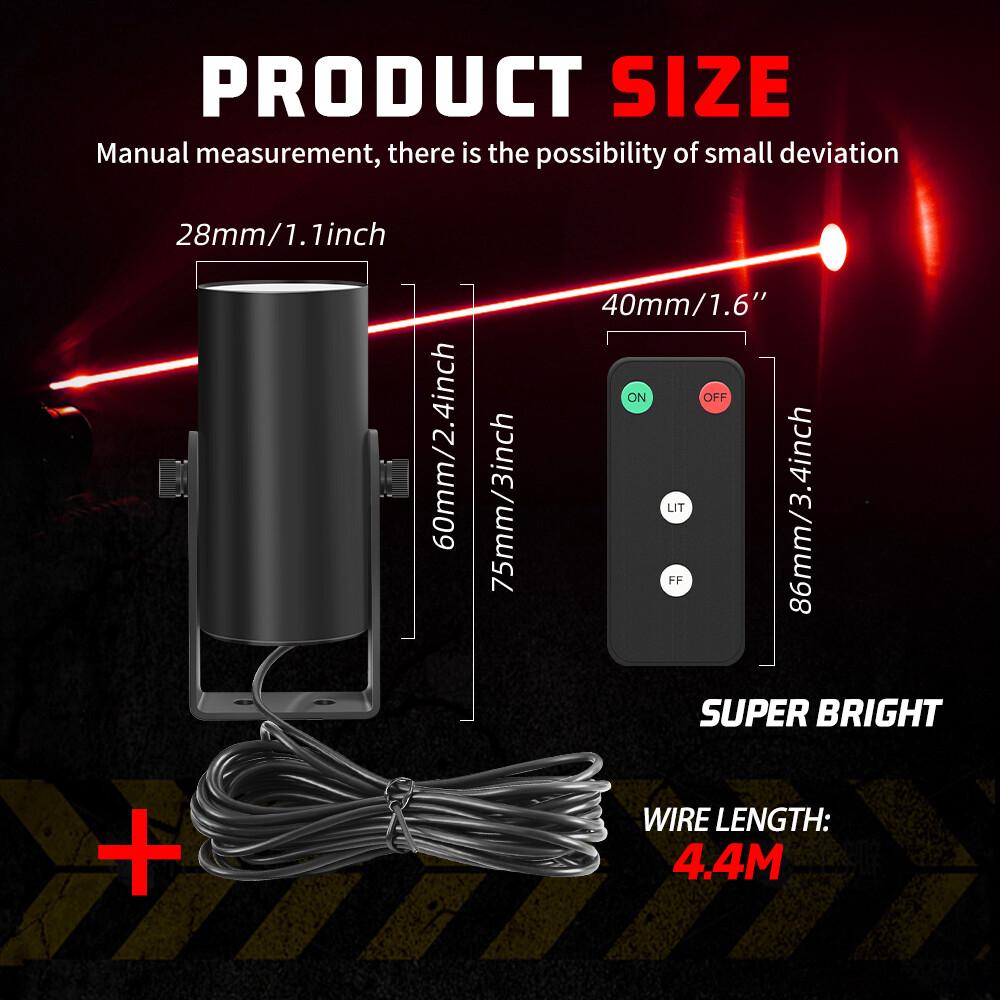 2x Laser Red LED Whip Lights Whipless Antenna Remote For ATV UTV Can Am Polaris