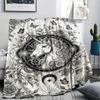 Unicorn Animal Print Flannel Blanket, High quality Comfortable for All Seasons, Home Decor, Warmth and Comfort, Perfect for Christmas Gifts142