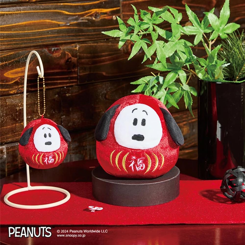 Sekiguchi Daruma Snoopy Plush Toy Small 685233 H14 X W13 X D10.5cm