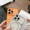For iPhone 16 Pro Max Case Compatible with MagSafe Dual Color Skin Touch TPU PC Shockproof Phone Cover