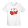 СССР Звезда Советский Союз СССР Футболка Женская с коротким рукавом Футболки с круглым вырезом Уличный стиль Хлопок Летние Футболки Уличный стиль