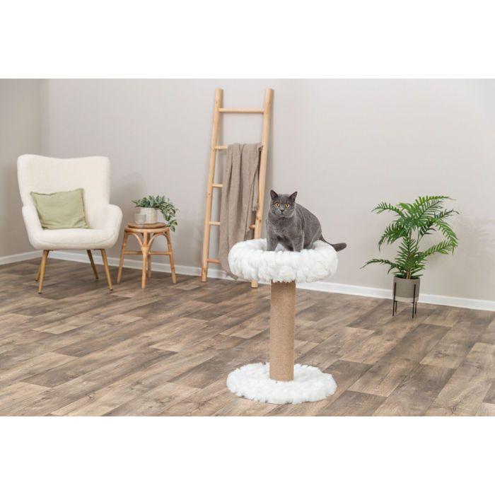 Arbre à chat - TRIXIE - Mirella - Blanc - Jute - Polyester - 68 cm de hauteur