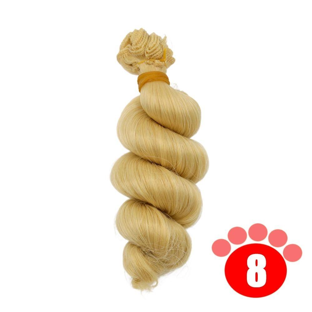 Красочные кудрявые парики из термостойкого волокна, парик для куклы, аксессуары для куклы для 1/3 1/4 1/6 SD/BJD