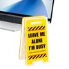 Bureaubord  "Leave Me Alone, I'm Busy" For Desk Warning Sign Shaped  Note Holder Creative Acrylic Warning Sign For Desk Display