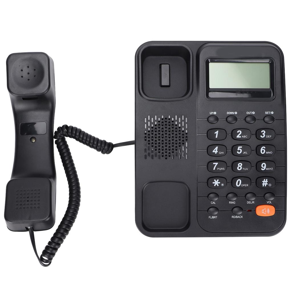 KXT2029CID Corded Phone Wired Landline Phone with Answering System LCD Display for Home Hotel Office(Black )