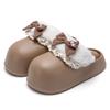 Waterproof Cotton Slippers Women's Autumn and Winter New Removable Home Indoor Warm Thick-bottomed Plush Slippers Outer Wear