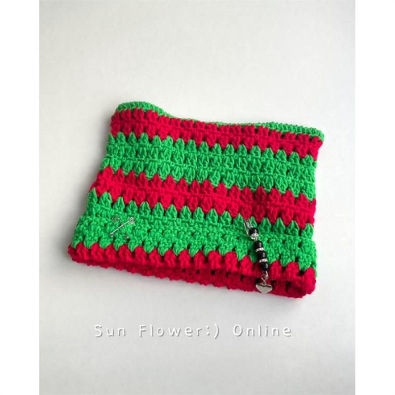 Handmade Striped Cat Ears Beanies Hats for Women Autumn and Winter Casual Warm Japanese Y2k Devil Pullover Knitted Caps Men