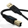 Printer Cable 1.8M Type A Male - Type B Male USB2.0 Cable Gold Plated Connectors Printer Usb Cable Computer and Printer Connection Cable Epson Canon