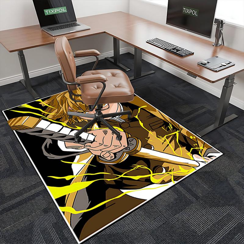 1pc Golden Retriever Anime Cartoon Design Office Chair Mat Non-Slip Carpet for Home Decor, Suitable for All Seasons, Perfect Gift for Anime Lovers.Q07