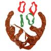 5 шт./лот, забавные Санта-Клаусы с рогами северного оленя, рождественские игрушки, детские головные уборы, надувная шляпа, кольцо, рождественские принадлежности, игрушка
